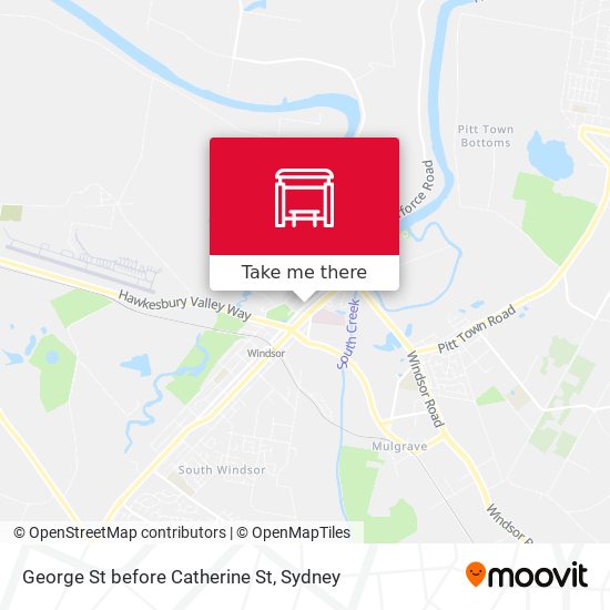George St before Catherine St map