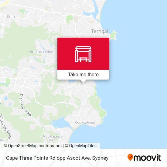 Cape Three Points Rd opp Ascot Ave map