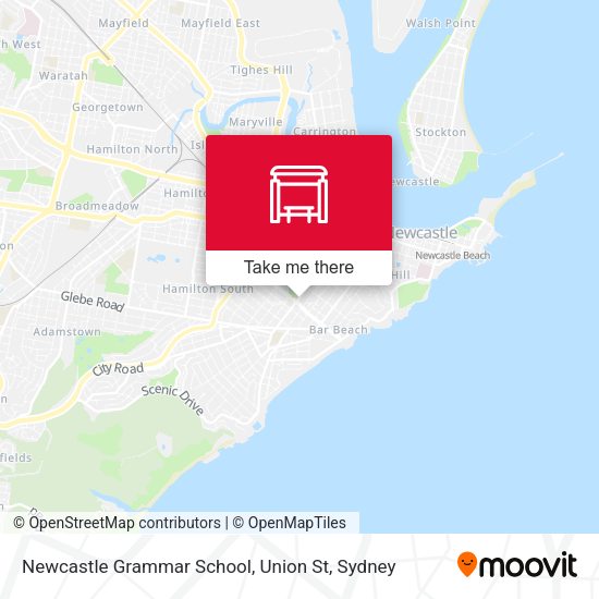 Newcastle Grammar School, Union St map