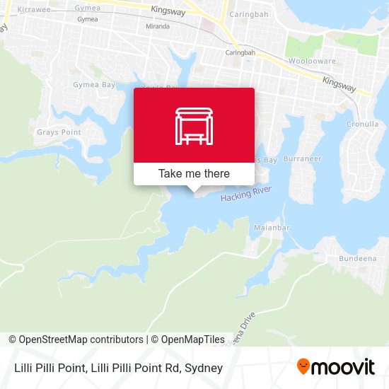 Lilli Pilli Point, Lilli Pilli Point Rd map