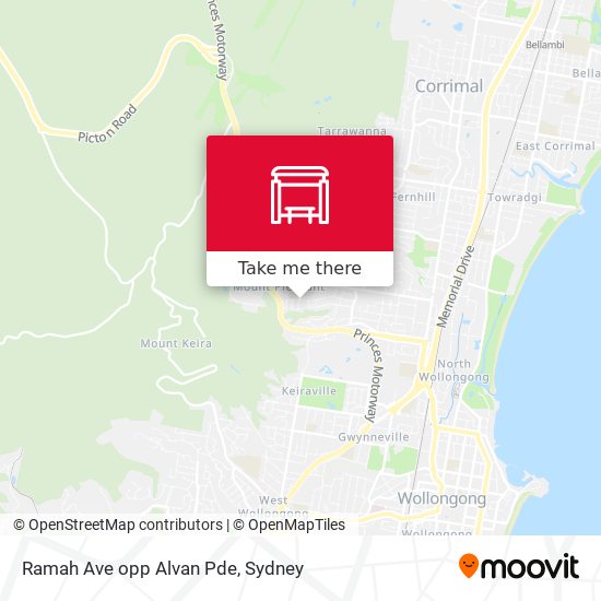 Ramah Ave opp Alvan Pde map
