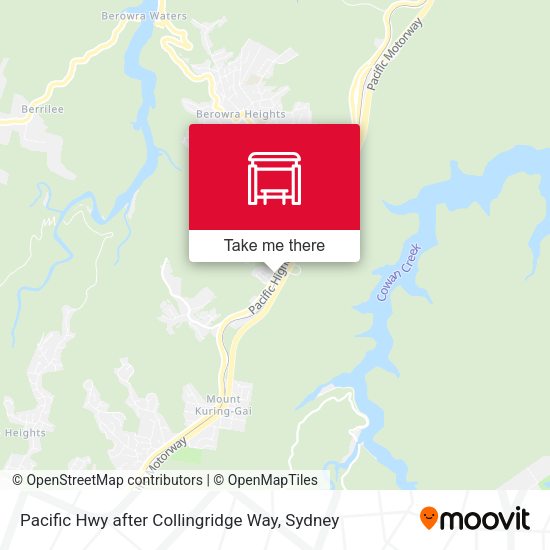 Pacific Hwy after Collingridge Way map