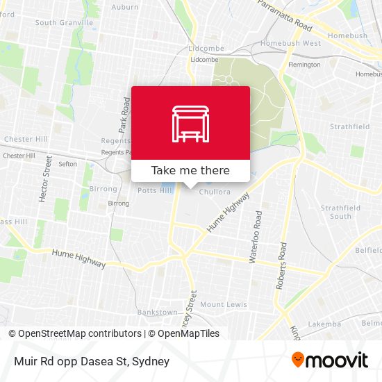 Muir Rd opp Dasea St map