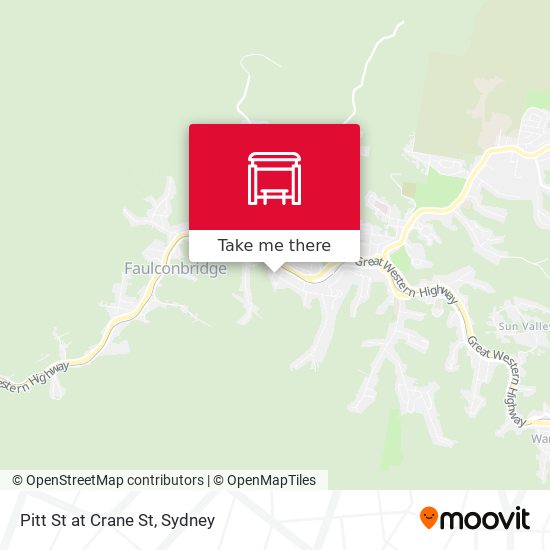 Pitt St at Crane St map