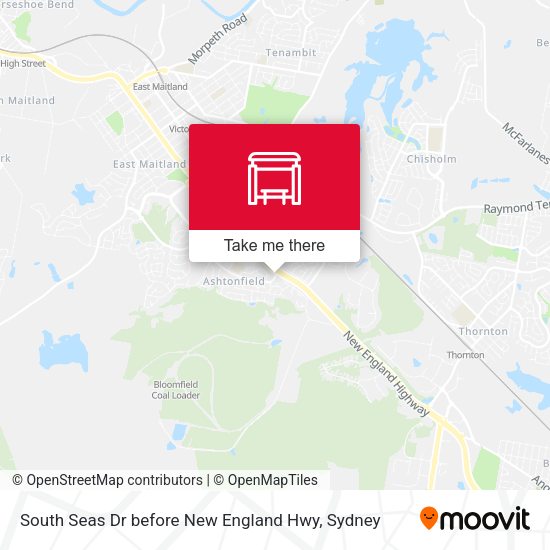 South Seas Dr before New England Hwy map