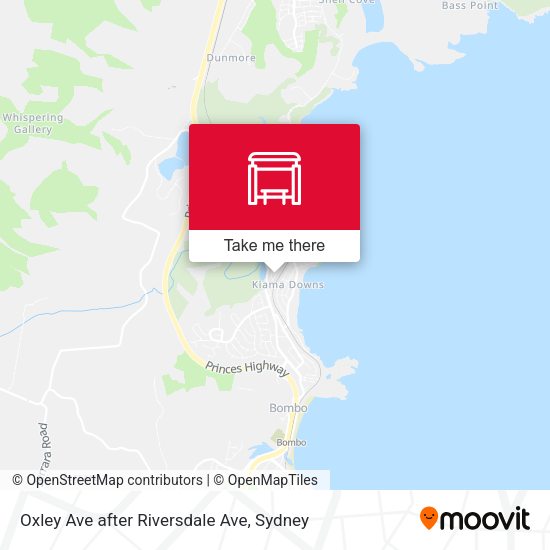 Oxley Ave after Riversdale Ave map