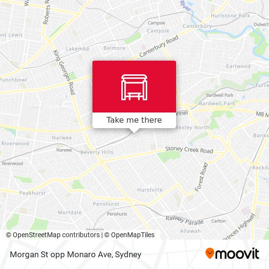 Morgan St opp Monaro Ave map