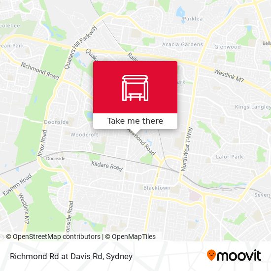 Richmond Rd at Davis Rd map