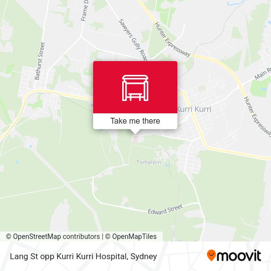 Lang St opp Kurri Kurri Hospital map
