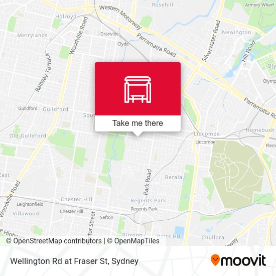 Wellington Rd at Fraser St map