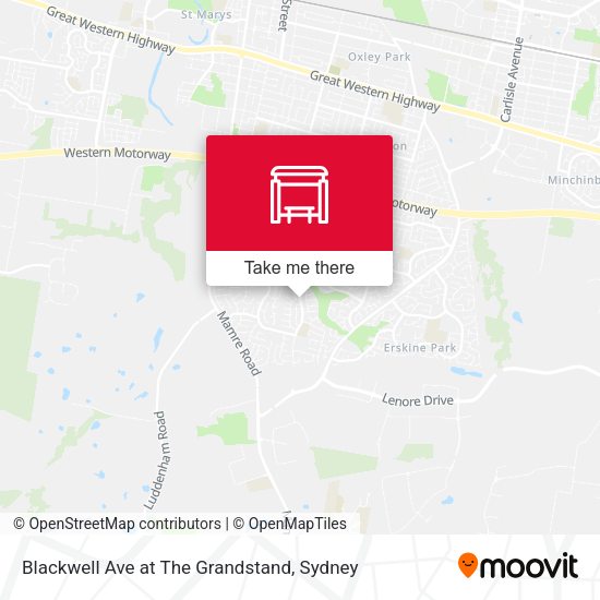 Blackwell Ave at The Grandstand map