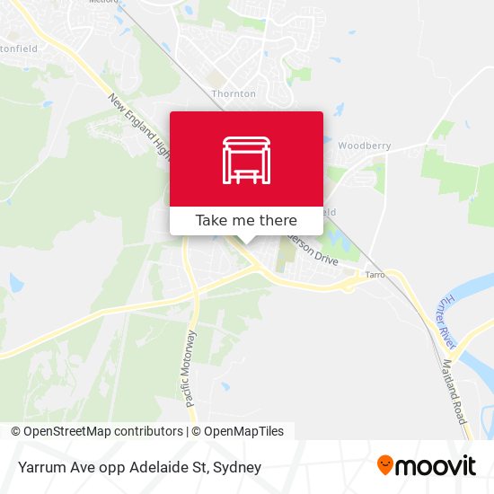 Yarrum Ave opp Adelaide St map