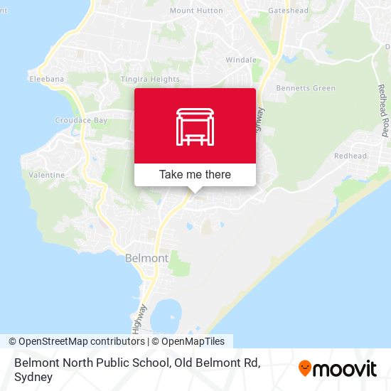 Belmont North Public School, Old Belmont Rd map