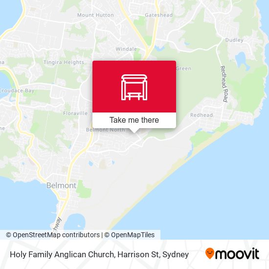 Holy Family Anglican Church, Harrison St map