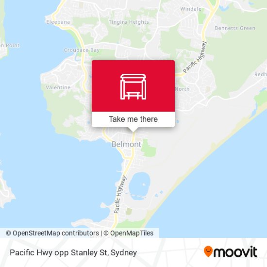 Pacific Hwy opp Stanley St map