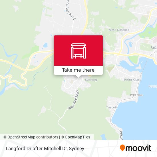 Langford Dr after Mitchell Dr map