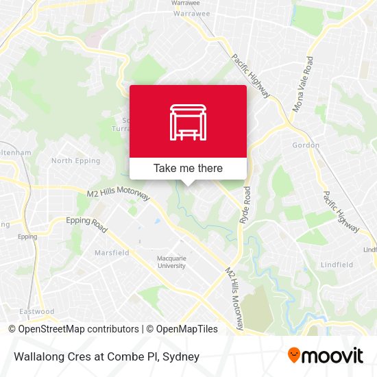 Wallalong Cres at Combe Pl map
