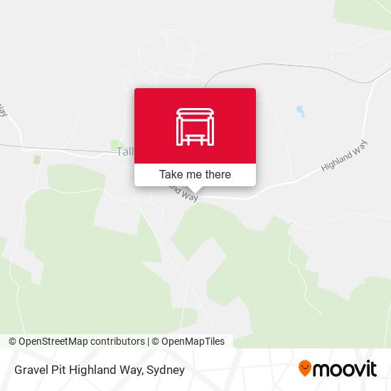 Gravel Pit Highland Way map