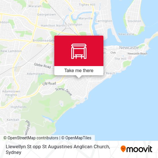 Llewellyn St opp St Augustines Anglican Church map