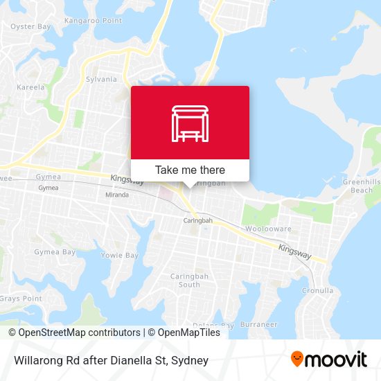 Willarong Rd after Dianella St map