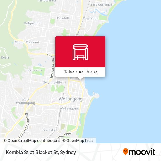 Kembla St at Blacket St map