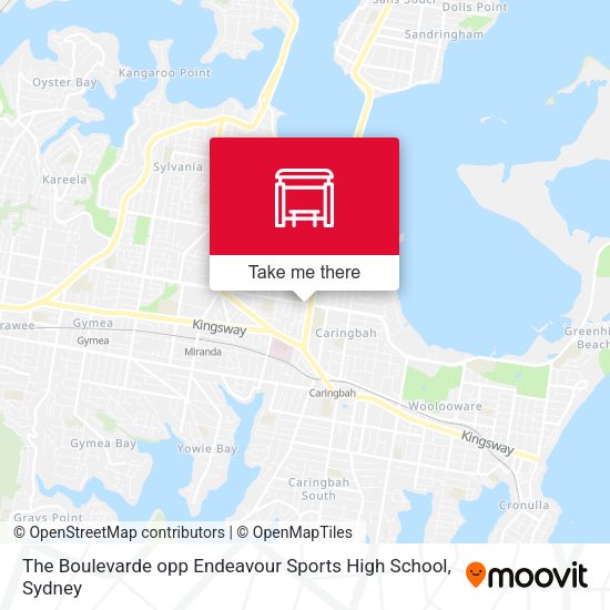 The Boulevarde opp Endeavour Sports High School map