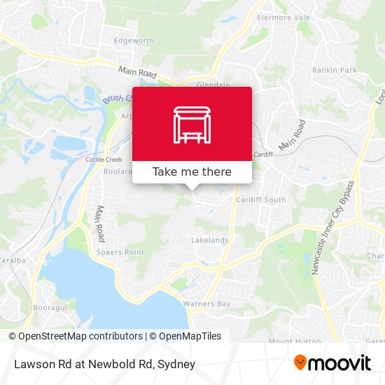Lawson Rd at Newbold Rd map