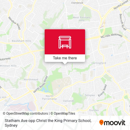 Statham Ave opp Christ the King Primary School map