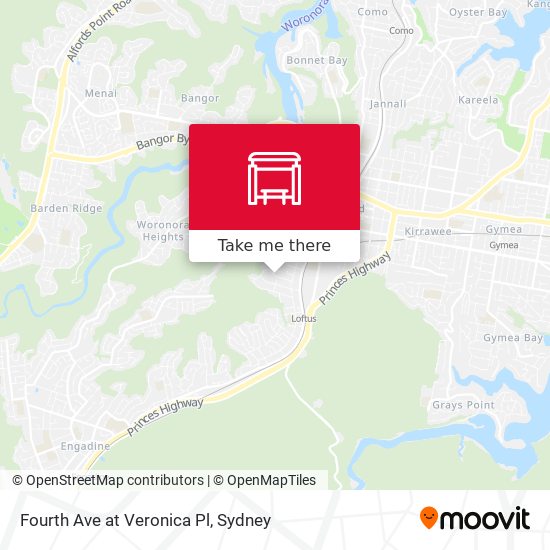 Fourth Ave at Veronica Pl map