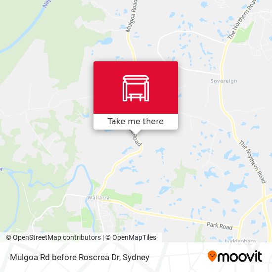 Mulgoa Rd before Roscrea Dr map