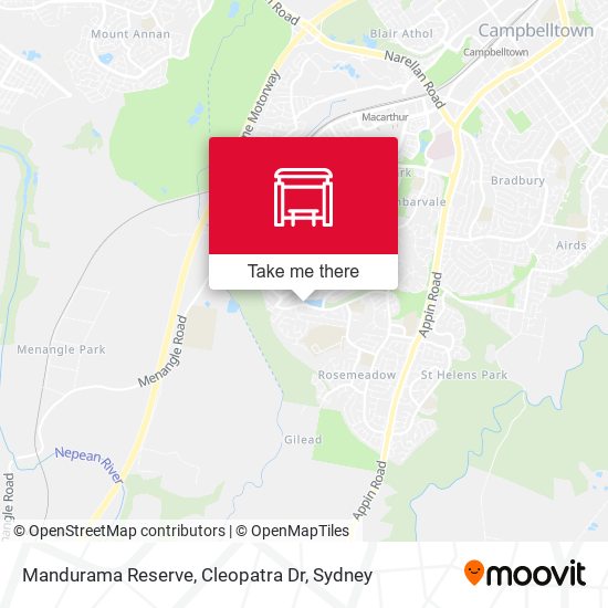 Mandurama Reserve, Cleopatra Dr map