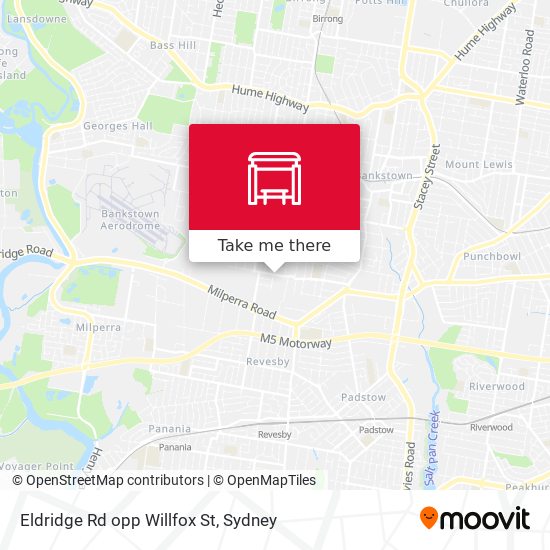 Eldridge Rd opp Willfox St map