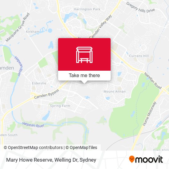 Mary Howe Reserve, Welling Dr map