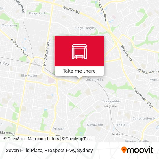 Seven Hills Plaza, Prospect Hwy map