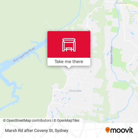 Marsh Rd after Coveny St map