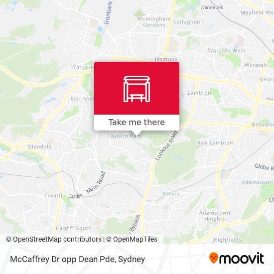 McCaffrey Dr opp Dean Pde map