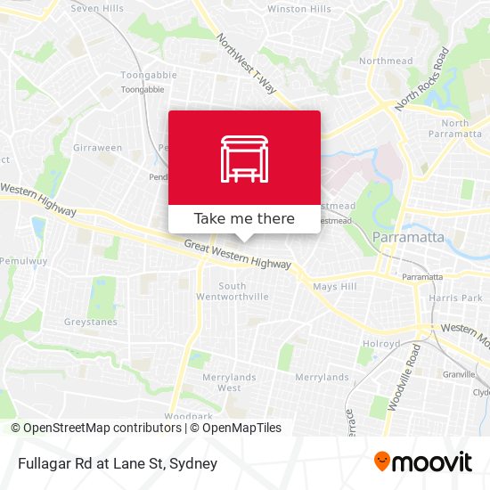 Fullagar Rd at Lane St map