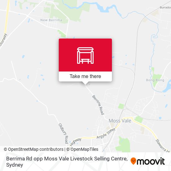 Berrima Rd opp Moss Vale Livestock Selling Centre map