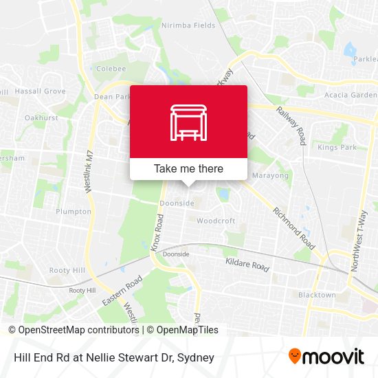 Hill End Rd at Nellie Stewart Dr map
