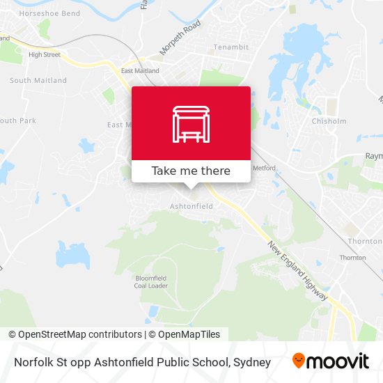 Norfolk St opp Ashtonfield Public School map