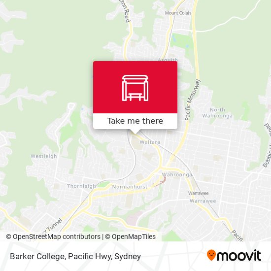 Barker College Pacific Hwy stop Routes Schedules and Fares