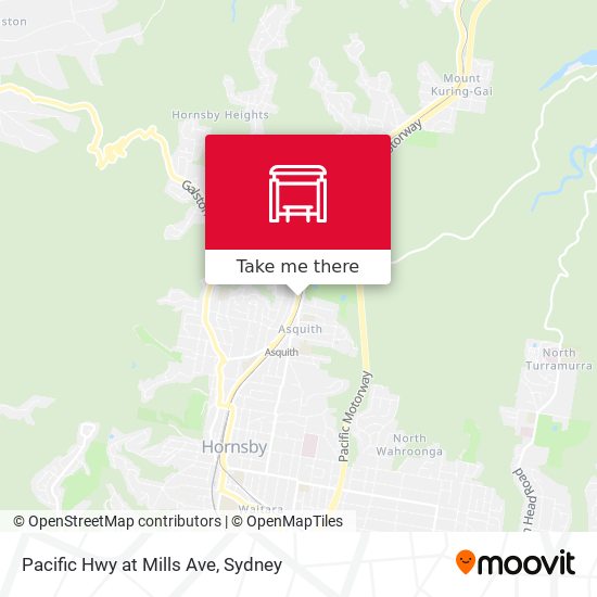 Pacific Hwy at Mills Ave map