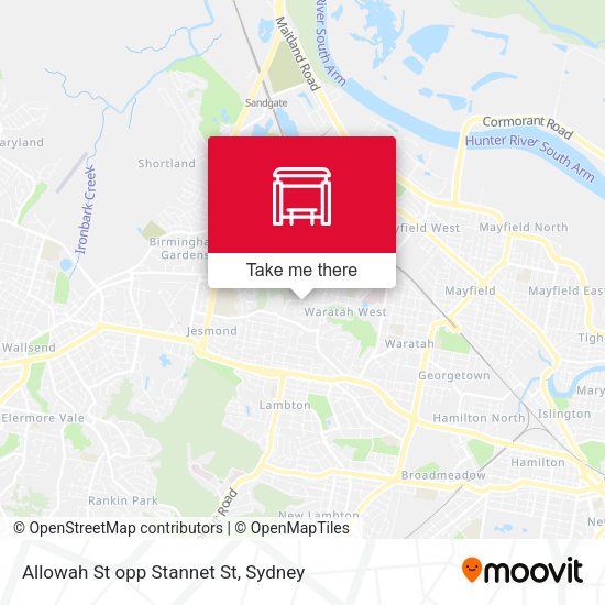 Allowah St opp Stannet St map