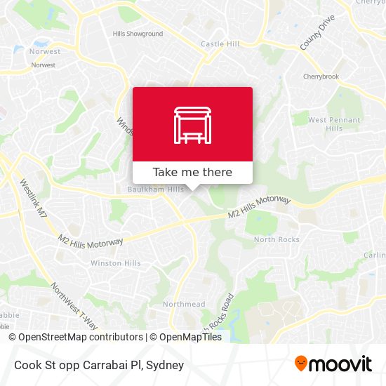 Cook St opp Carrabai Pl map