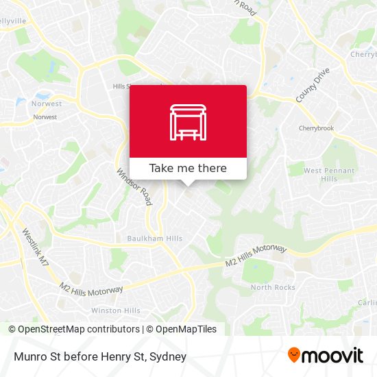 Munro St before Henry St map