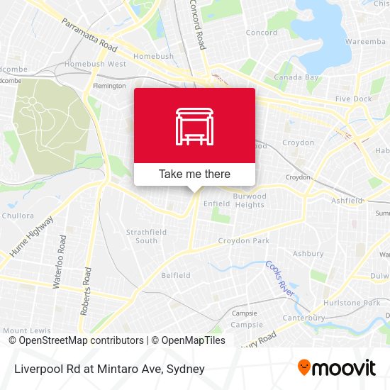 Liverpool Rd at Mintaro Ave map