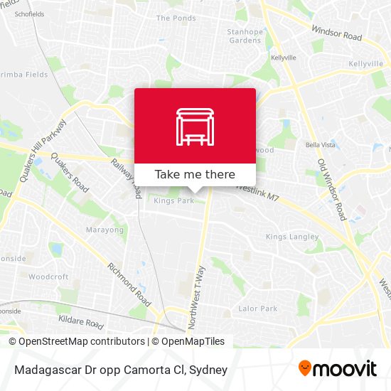 Madagascar Dr opp Camorta Cl map