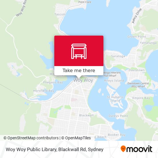 Woy Woy Public Library, Blackwall Rd map