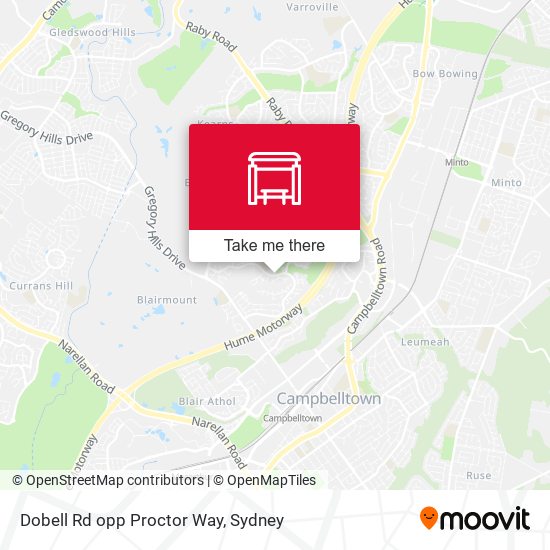 Dobell Rd opp Proctor Way map