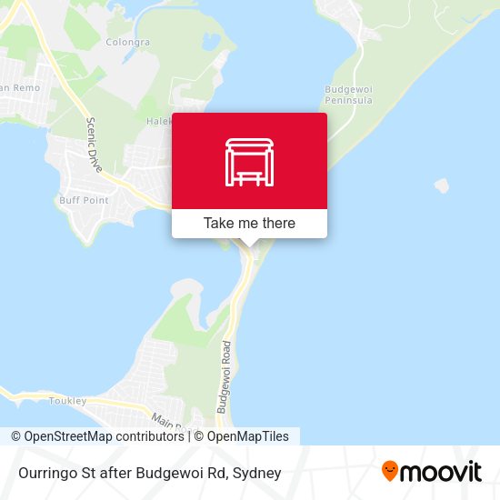 Ourringo St after Budgewoi Rd map